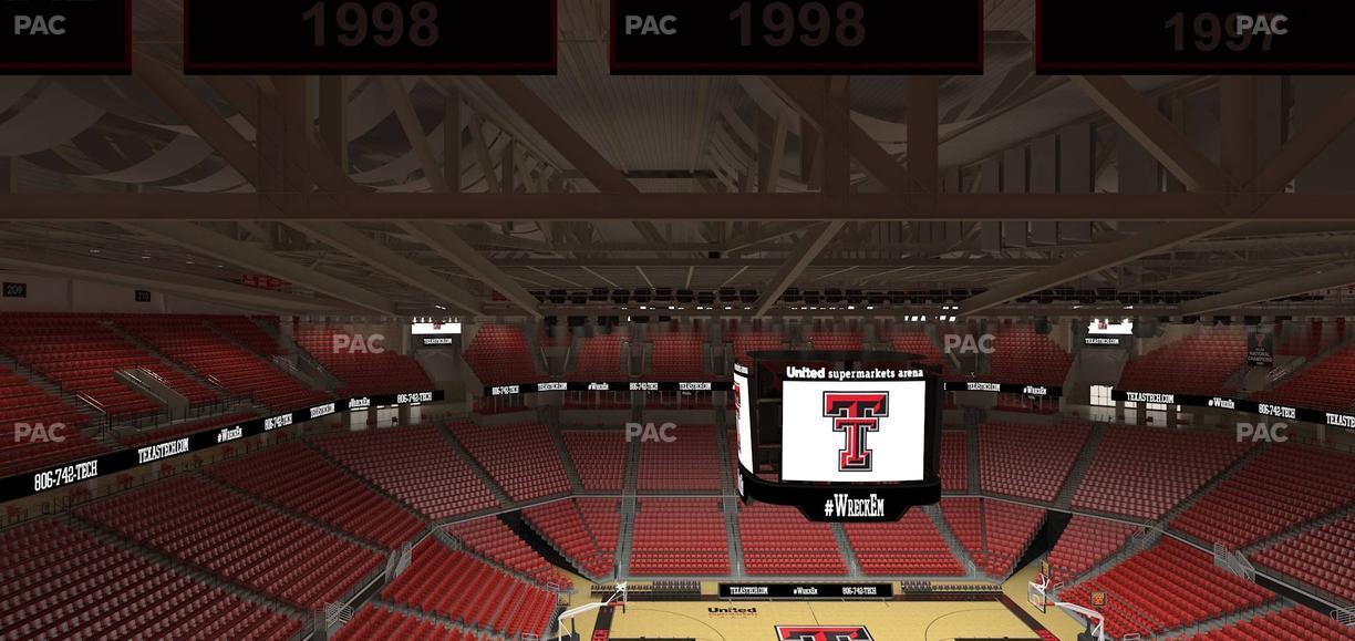 United Supermarkets Arena - Section 202 Seat View