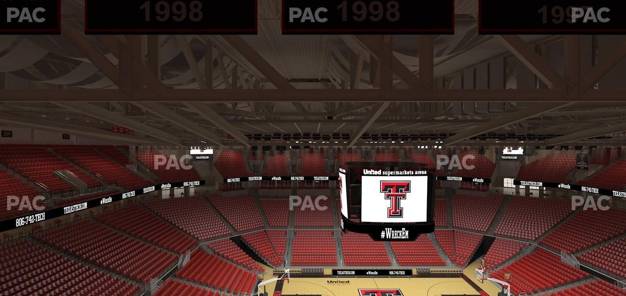 United Supermarkets Arena - Section 202 Seat View