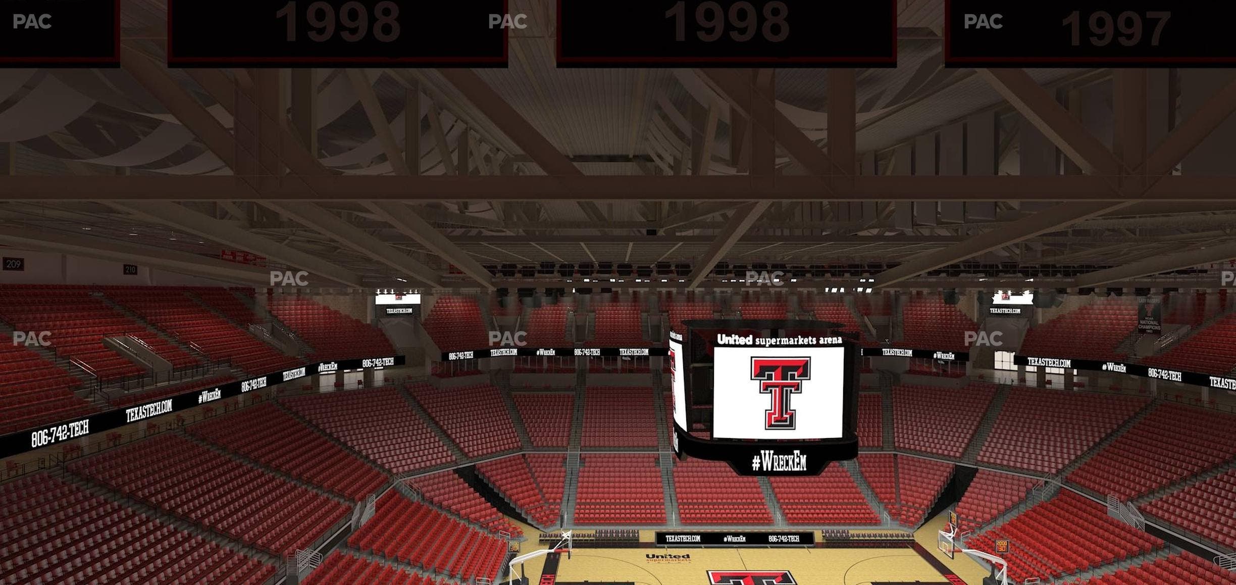 United Supermarkets Arena - Section 202 Seat View
