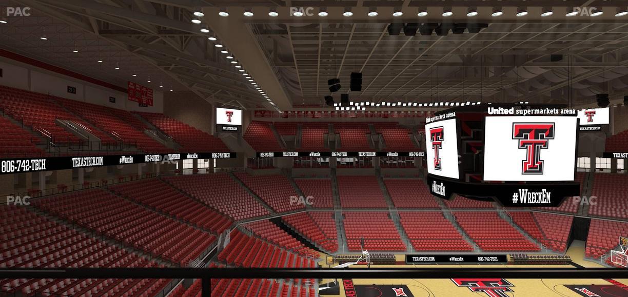 United Supermarkets Arena - Section 203 Seat View | SeatGeek