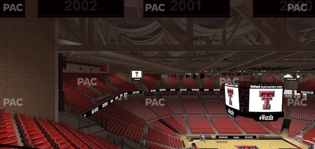United Supermarkets Arena - Section 204 Seat View