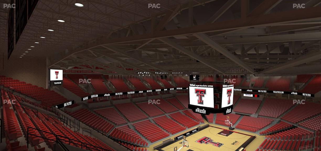 United Supermarkets Arena - Section 206 Seat View