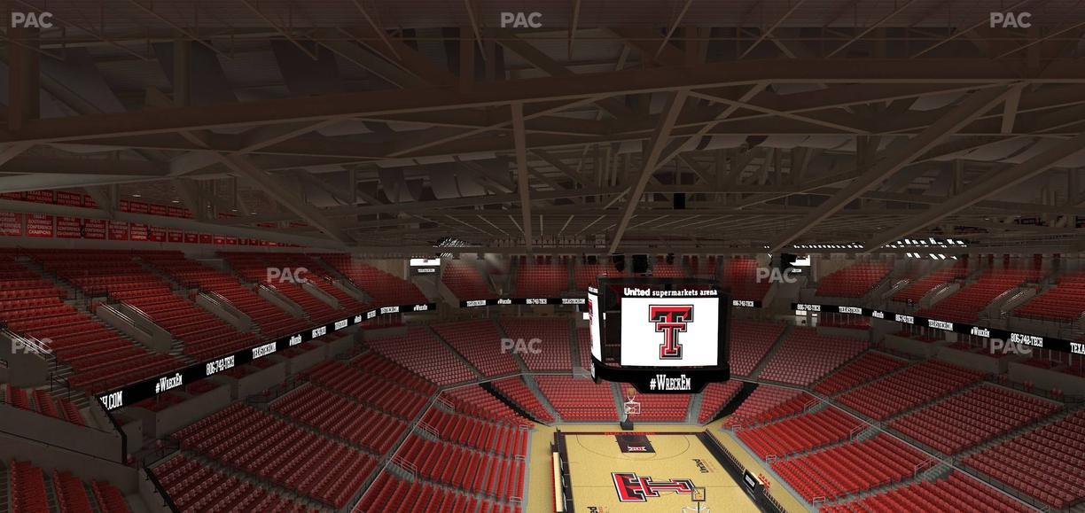 United Supermarkets Arena - Section 210 Seat View