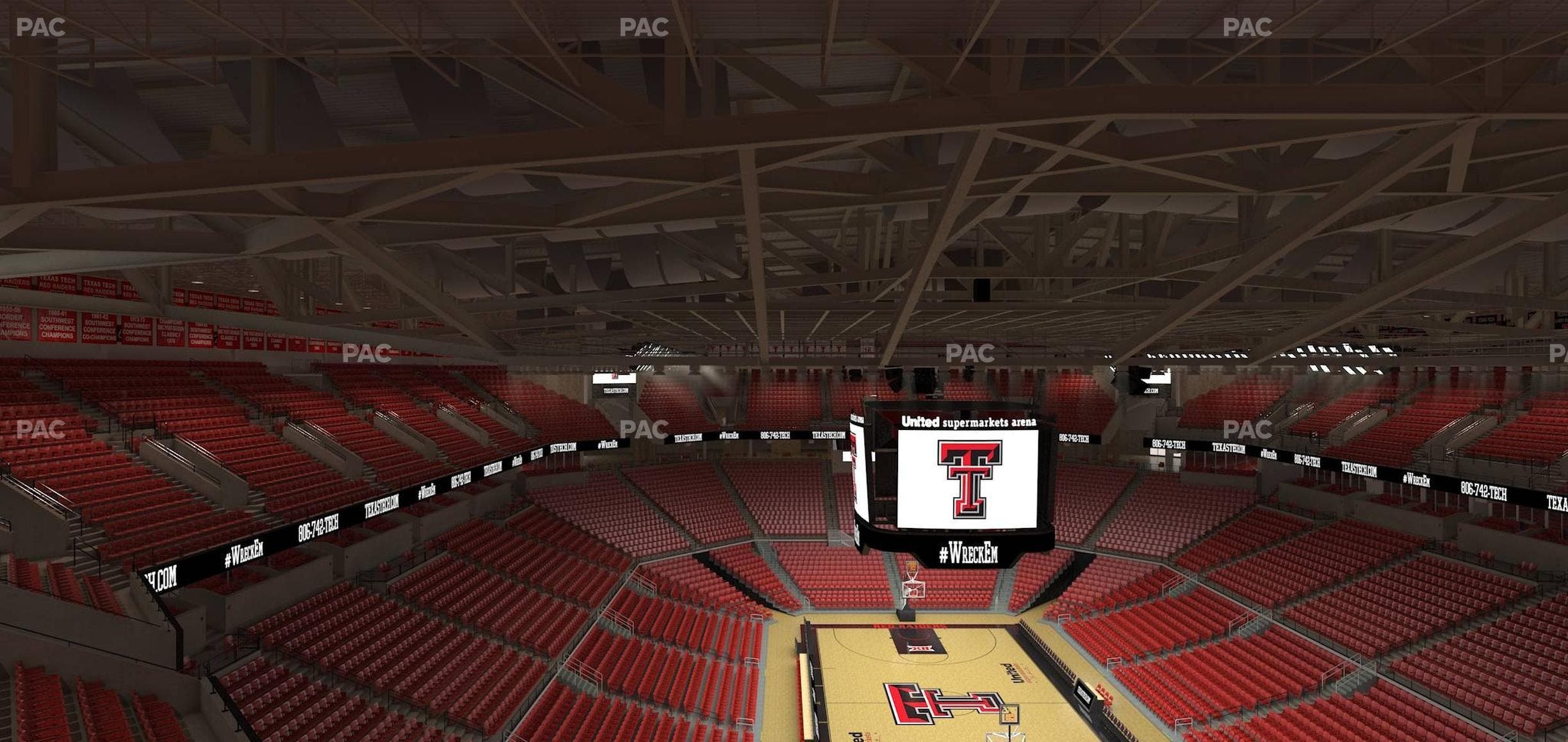 United Supermarkets Arena - Section 210 Seat View
