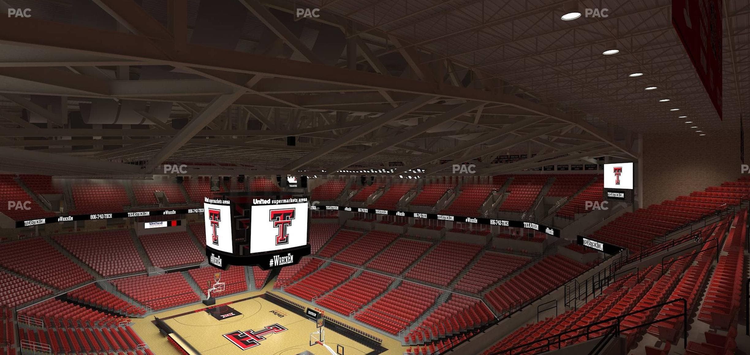 United Supermarkets Arena - Section 212 Seat View
