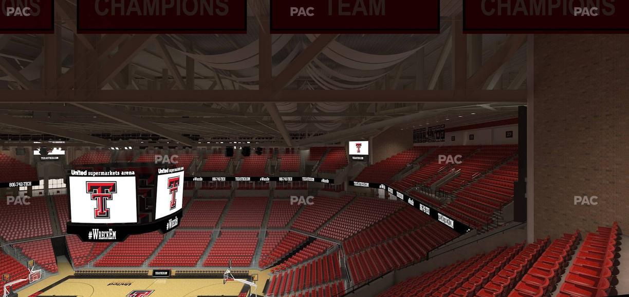 United Supermarkets Arena - Section 214 Seat View