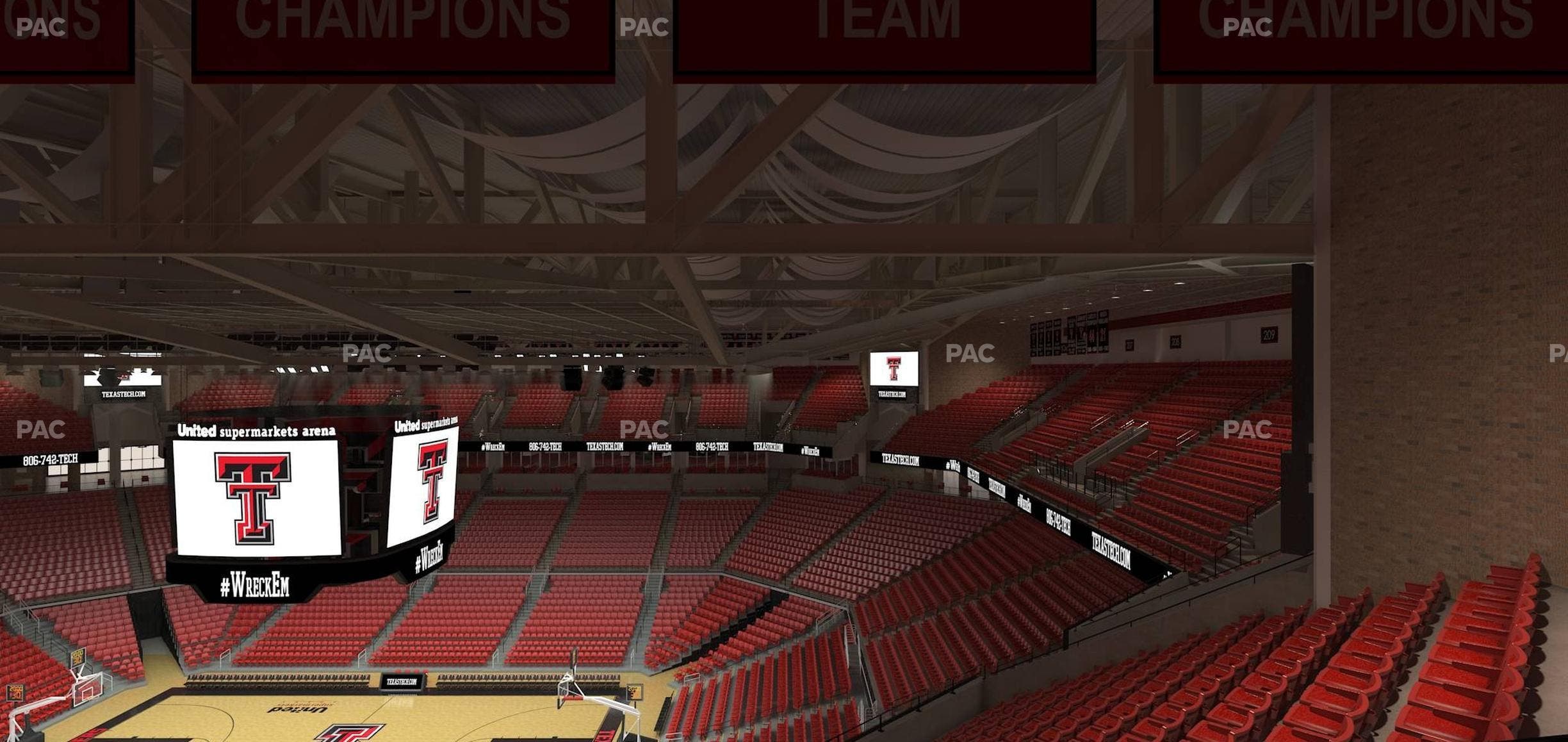 United Supermarkets Arena - Section 214 Seat View