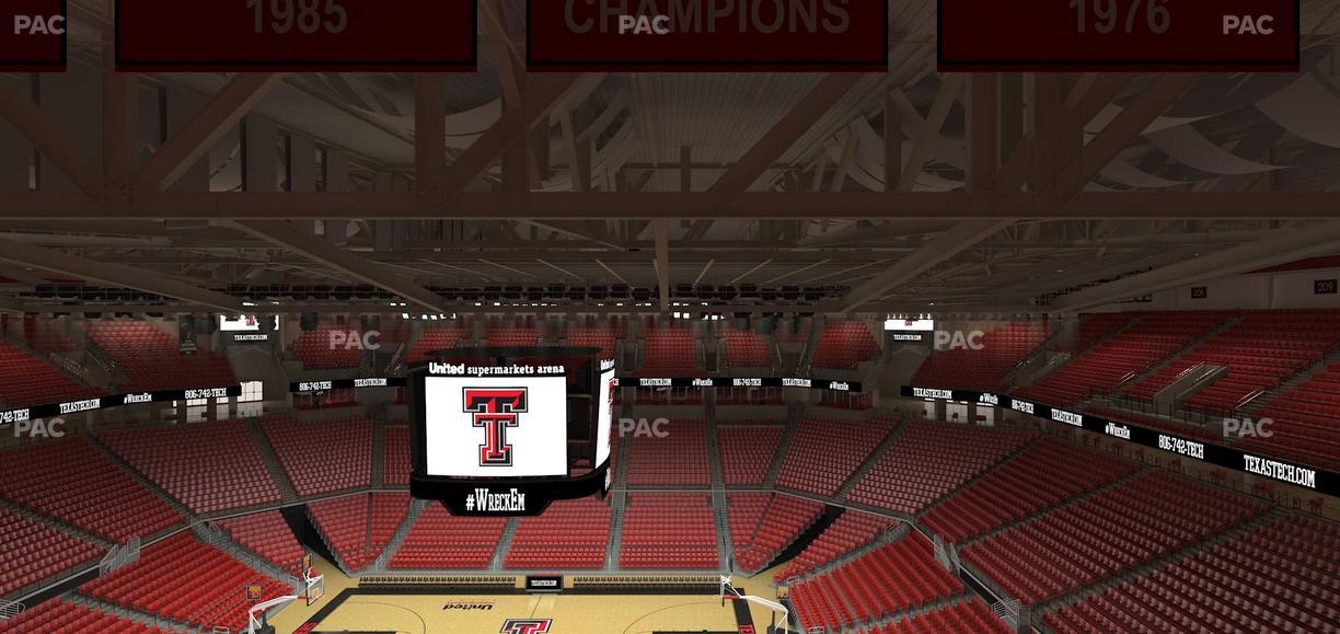 United Supermarkets Arena - Section 216 Seat View