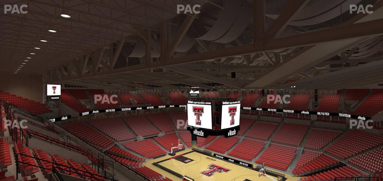 United Supermarkets Arena - Section 229 Seat View