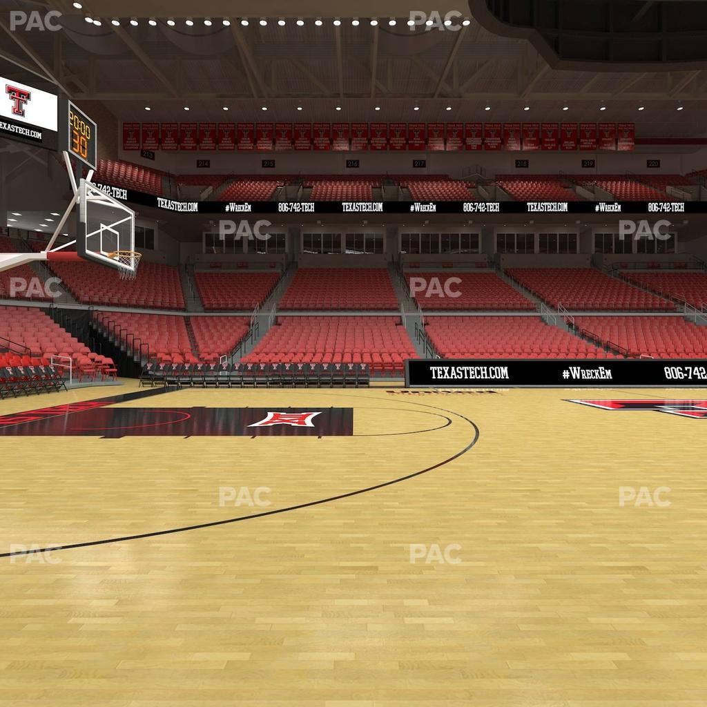 United Supermarkets Arena - Section Courtside Seat View