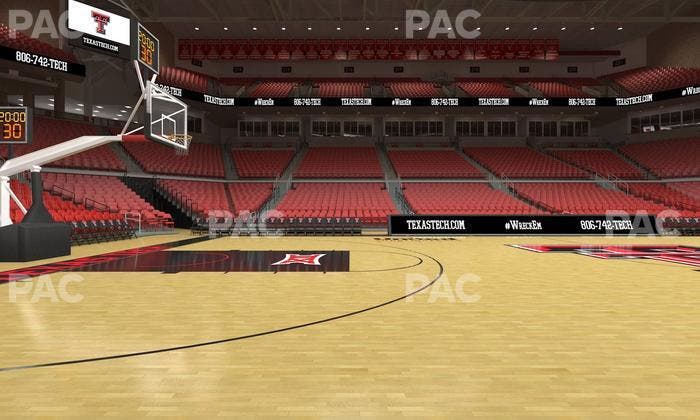 United Supermarkets Arena - Section Courtside Seat View