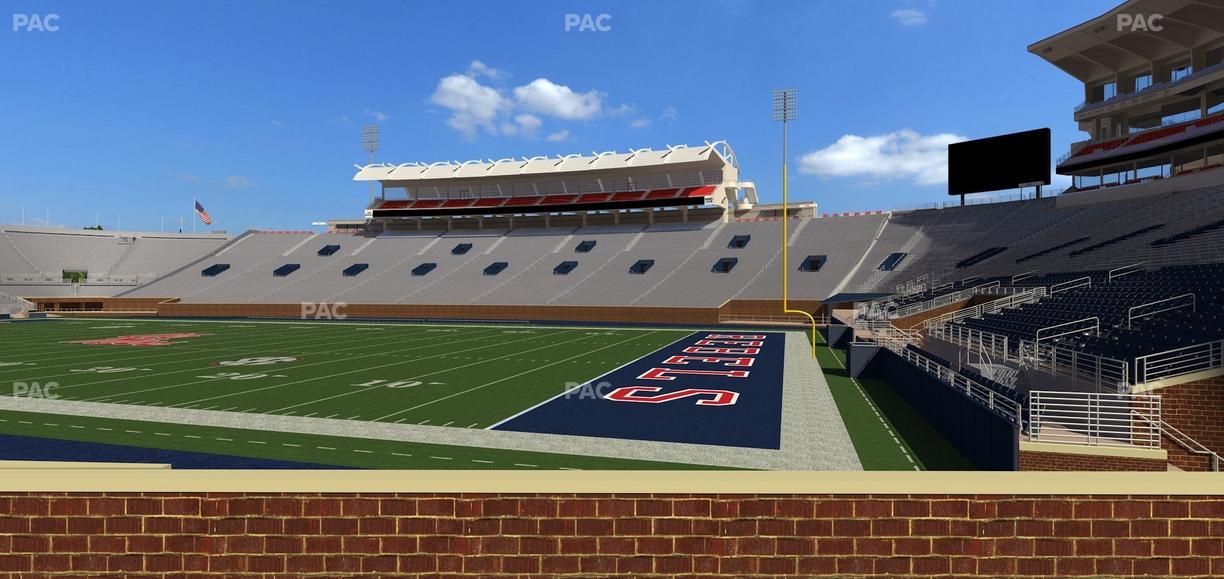 Vaught Hemingway Stadium - Section A Seat View
