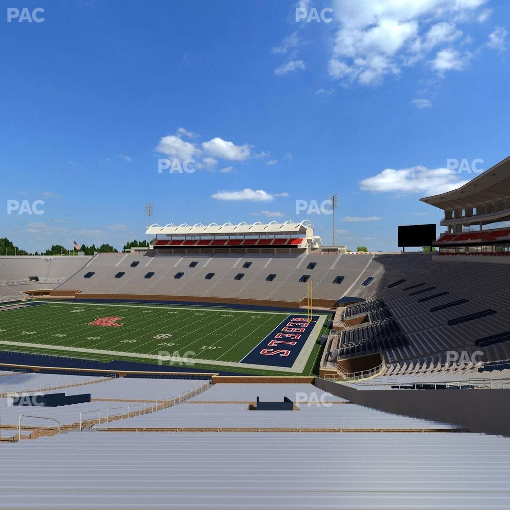 Vaught Hemingway Stadium - Section A Seat View