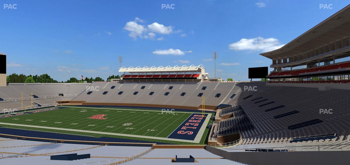 Vaught Hemingway Stadium - Section A Seat View