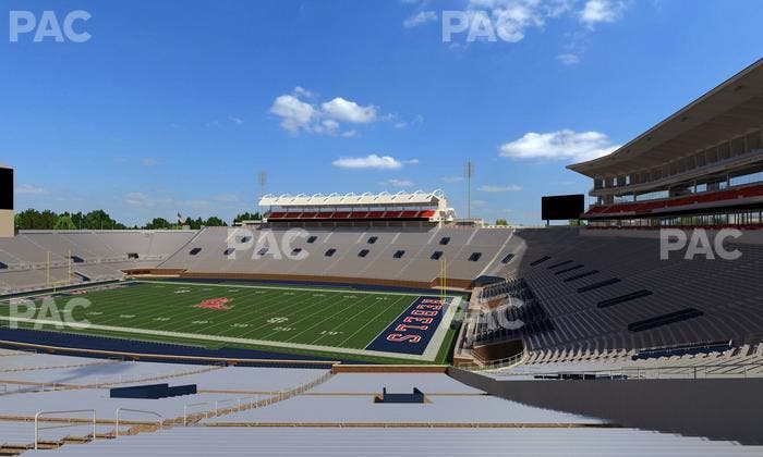 Vaught Hemingway Stadium - Section A Seat View