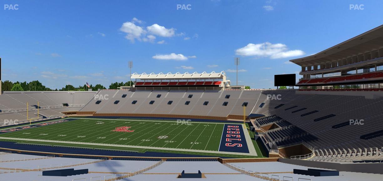 Vaught Hemingway Stadium - Section B Seat View