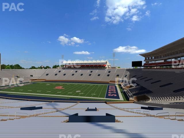Vaught Hemingway Stadium - Section B Seat View