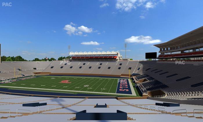 Vaught Hemingway Stadium - Section B Seat View