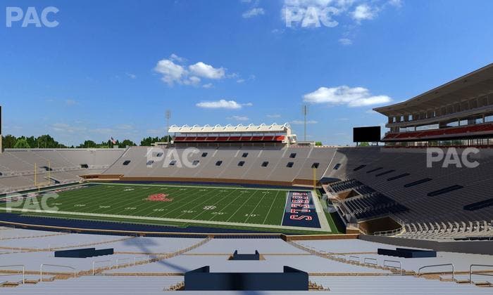 Vaught Hemingway Stadium - Section B Seat View