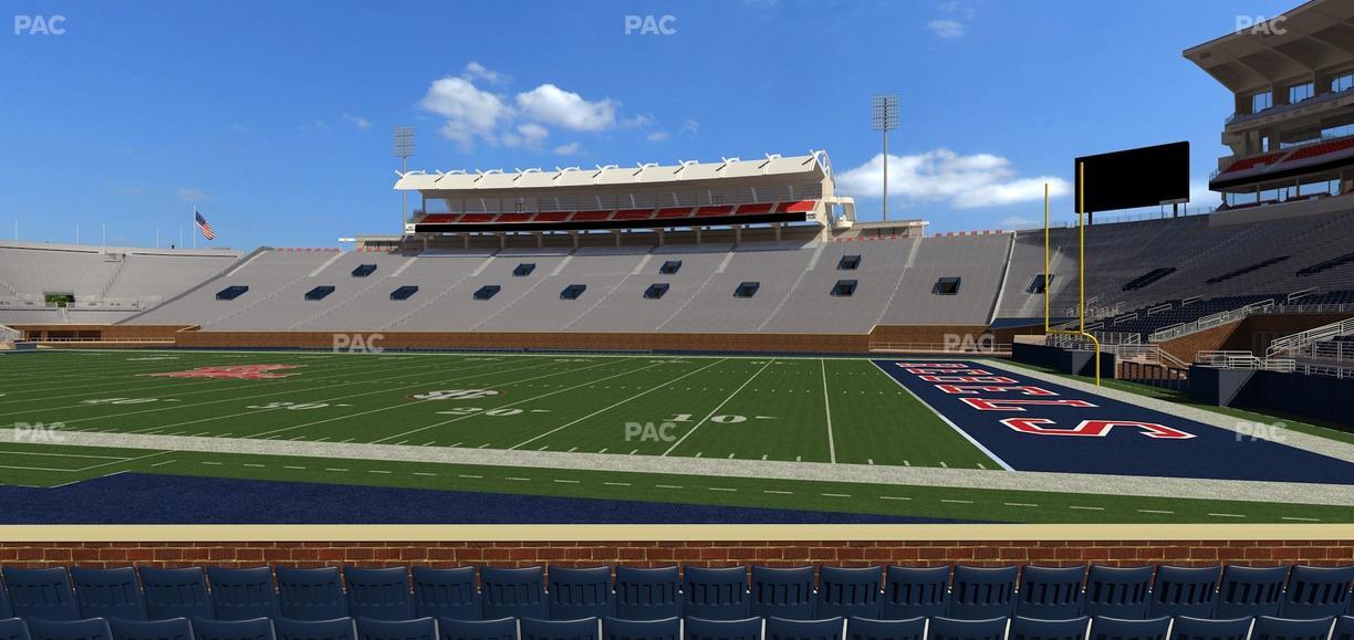 Vaught Hemingway Stadium - Section B Seat View