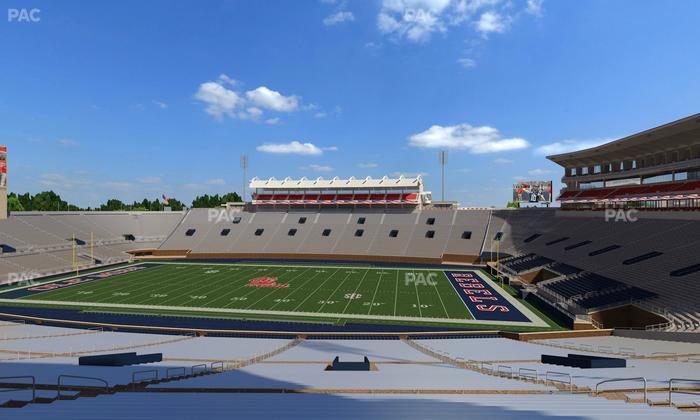 Vaught Hemingway Stadium - Section C Seat View