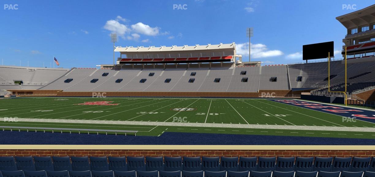 Vaught Hemingway Stadium - Section C Seat View