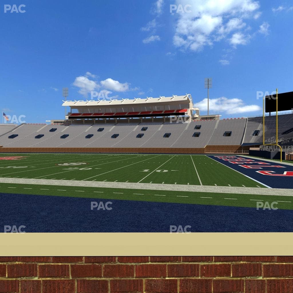 Vaught Hemingway Stadium - Section Chairback B Seat View