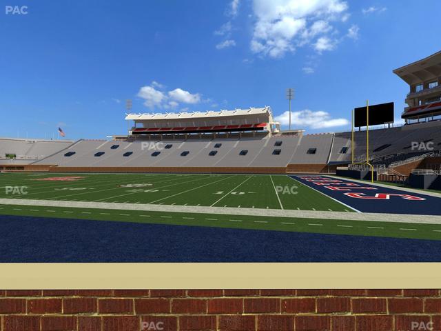 Vaught Hemingway Stadium - Section Chairback B Seat View