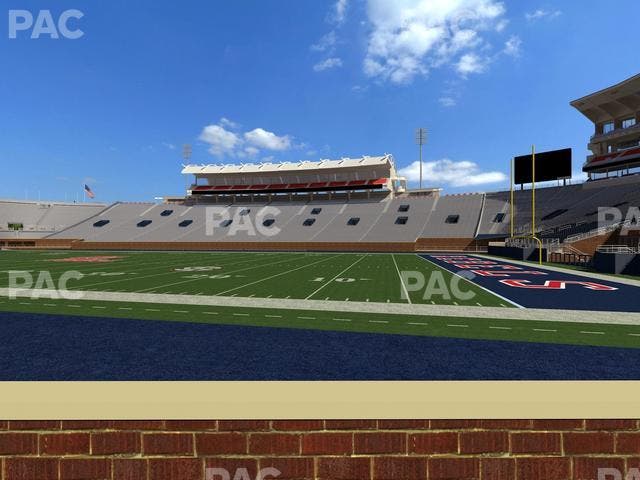 Vaught Hemingway Stadium - Section Chairback B Seat View
