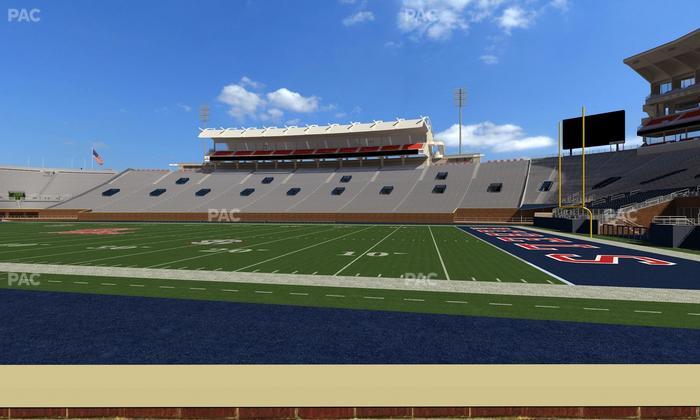 Vaught Hemingway Stadium - Section Chairback B Seat View