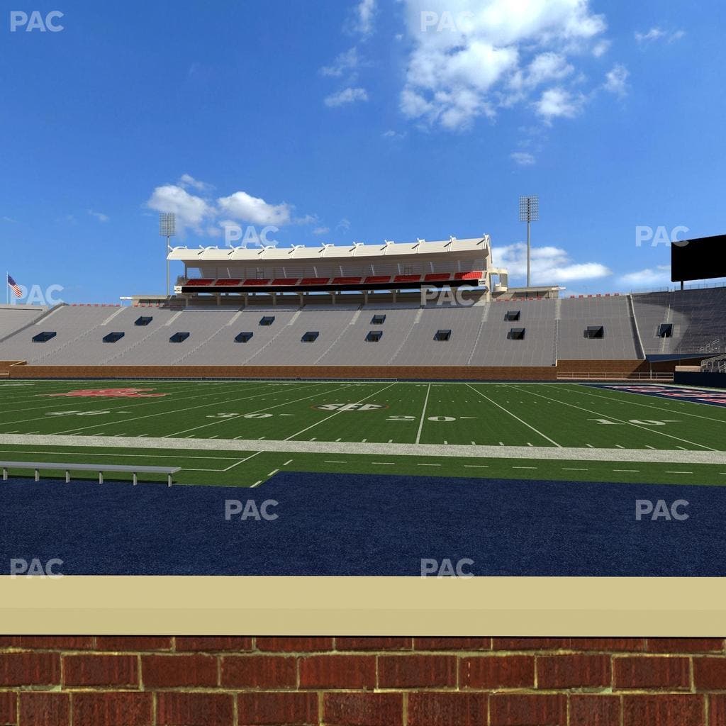 Vaught Hemingway Stadium - Section Chairback C Seat View