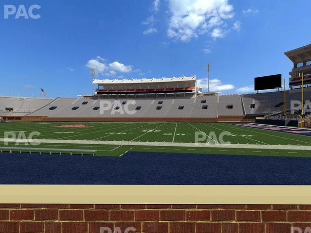 Vaught Hemingway Stadium - Section Chairback C Seat View