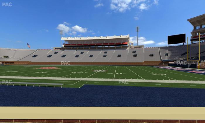 Vaught Hemingway Stadium - Section Chairback C Seat View