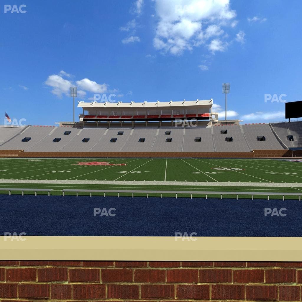 Vaught Hemingway Stadium - Section Chairback D Seat View
