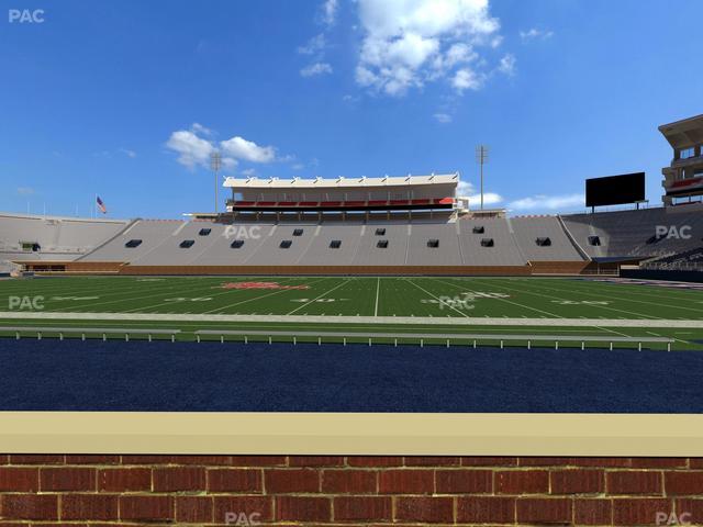 Vaught Hemingway Stadium - Section Chairback D Seat View