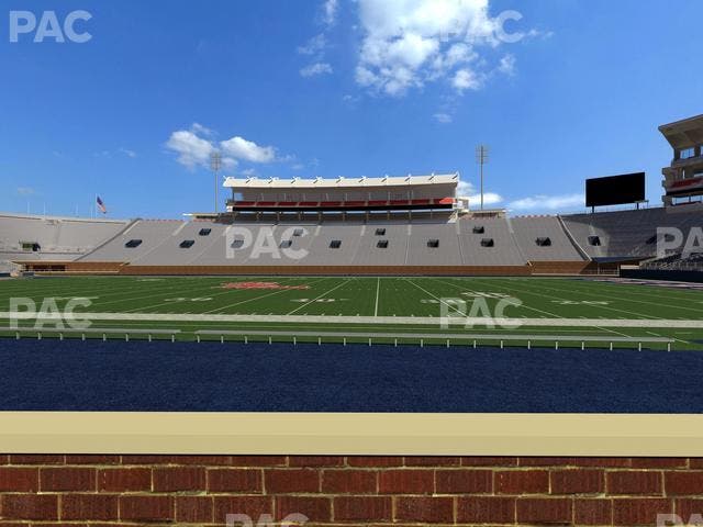Vaught Hemingway Stadium - Section Chairback D Seat View