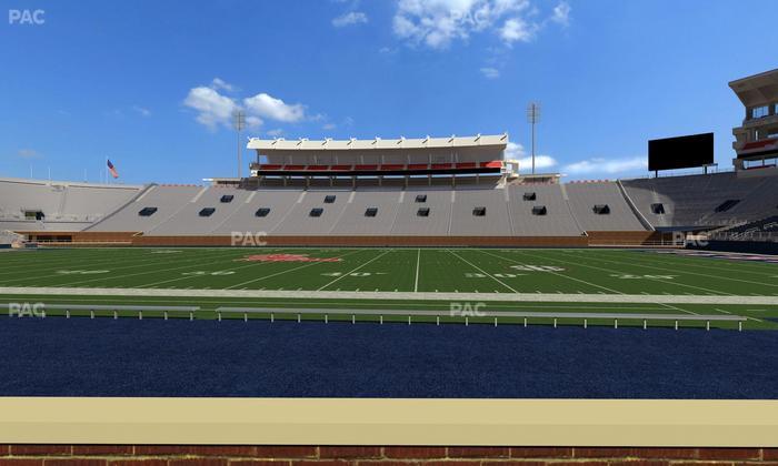 Vaught Hemingway Stadium - Section Chairback D Seat View