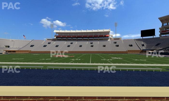 Vaught Hemingway Stadium - Section Chairback D Seat View