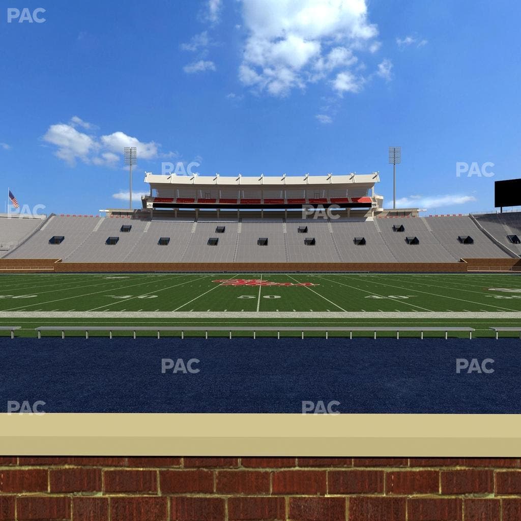 Vaught Hemingway Stadium - Section Chairback E Seat View