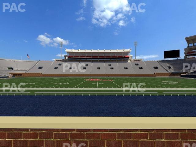 Vaught Hemingway Stadium - Section Chairback E Seat View