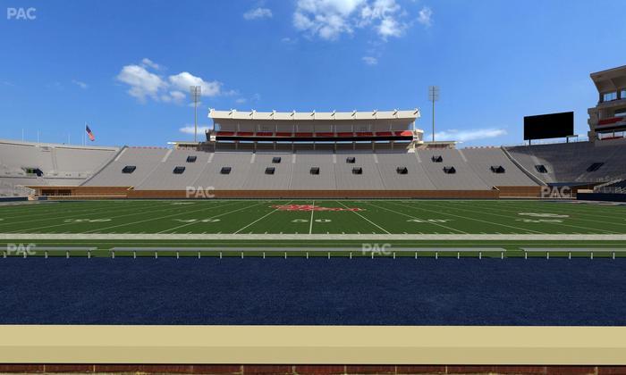 Vaught Hemingway Stadium - Section Chairback E Seat View