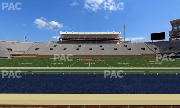 Vaught Hemingway Stadium - Section Chairback E Seat View
