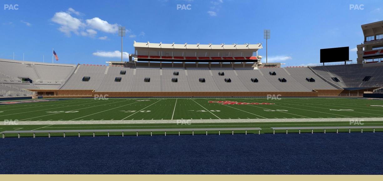 Vaught Hemingway Stadium - Section Chairback F Seat View