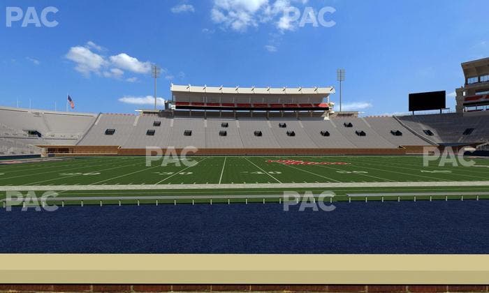 Vaught Hemingway Stadium - Section Chairback F Seat View