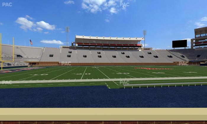 Vaught Hemingway Stadium - Section Chairback G Seat View