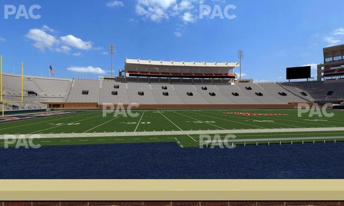 Vaught Hemingway Stadium - Section Chairback G Seat View