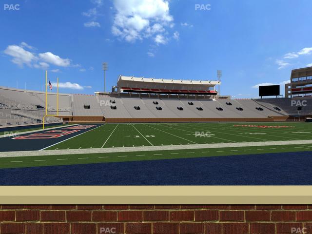 Vaught Hemingway Stadium - Section Chairback H Seat View