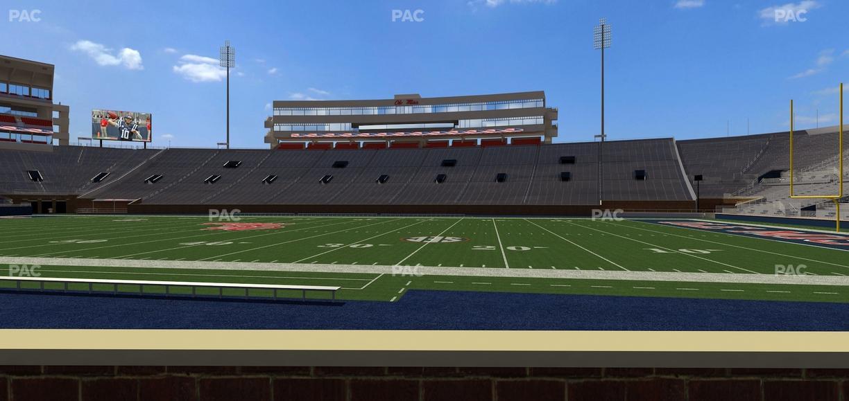 Vaught Hemingway Stadium - Section Chairback M Seat View