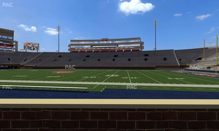 Vaught Hemingway Stadium - Section Chairback M Seat View