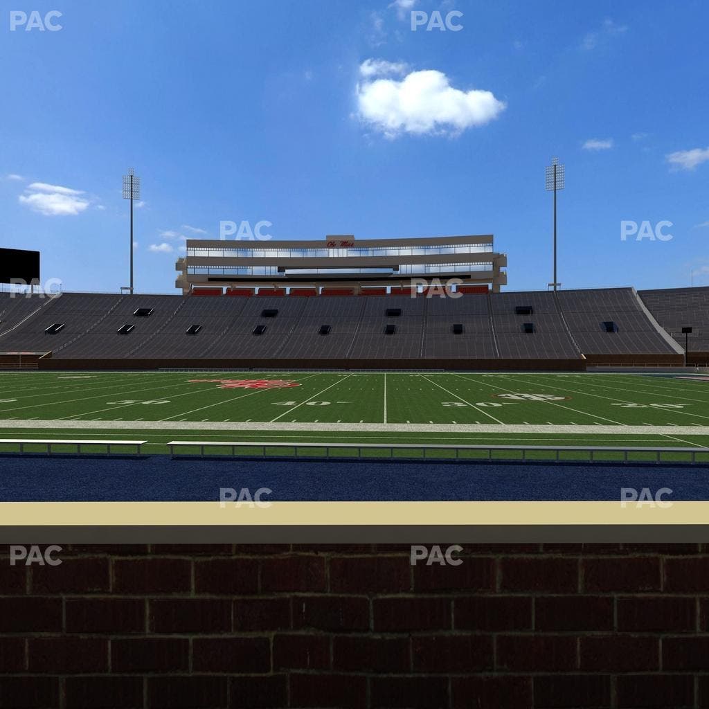 Vaught Hemingway Stadium - Section Chairback N Seat View